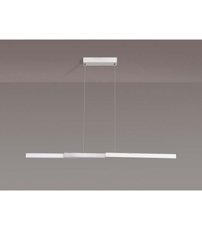 Madison Extendable Linear Pendant  24W LED 4000K 1200lm Sand White/Aluminium -13