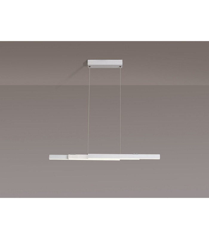Madison Extendable Linear Pendant  24W LED 4000K 1200lm Sand White/Aluminium -14