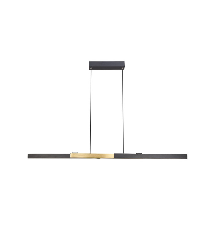 Madison Extendable Linear Pendant  24W LED 4000K 900lm Satin Black/Gold -5