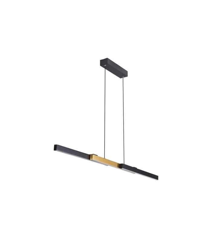 Madison Extendable Linear Pendant  24W LED 4000K 900lm Satin Black/Gold -11