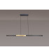 Madison Extendable Linear Pendant  24W LED 4000K 900lm Satin Black/Gold -13