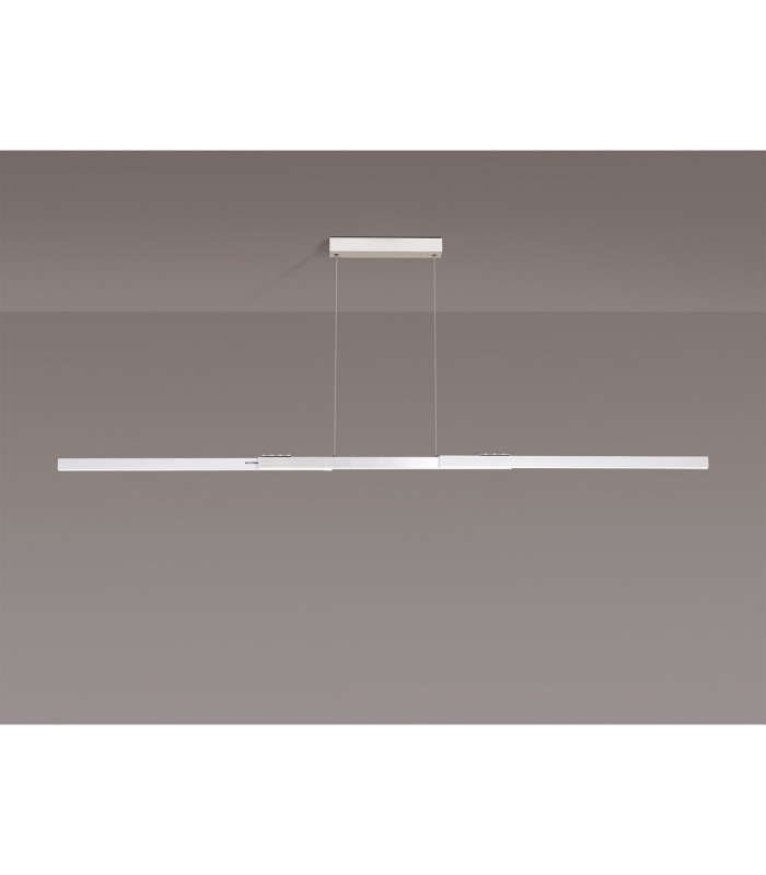 Madison Extendable Linear Pendant  40W LED Remote Control CCT Tuneable White 3000K-6000K 2200lm Sand White/Aluminium -3