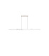 Madison Extendable Linear Pendant  40W LED Remote Control CCT Tuneable White 3000K-6000K 2200lm Sand White/Aluminium -6