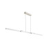 Madison Extendable Linear Pendant  40W LED Remote Control CCT Tuneable White 3000K-6000K 2200lm Sand White/Aluminium -11