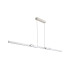 Madison Extendable Linear Pendant  40W LED Remote Control CCT Tuneable White 3000K-6000K 2200lm Sand White/Aluminium -12