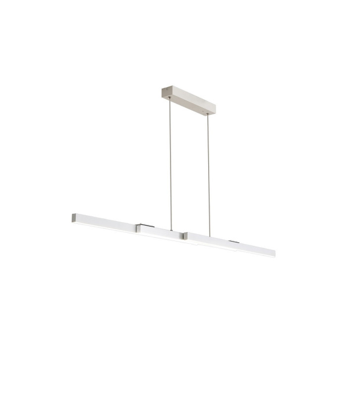 Madison Extendable Linear Pendant  40W LED Remote Control CCT Tuneable White 3000K-6000K 2200lm Sand White/Aluminium -13