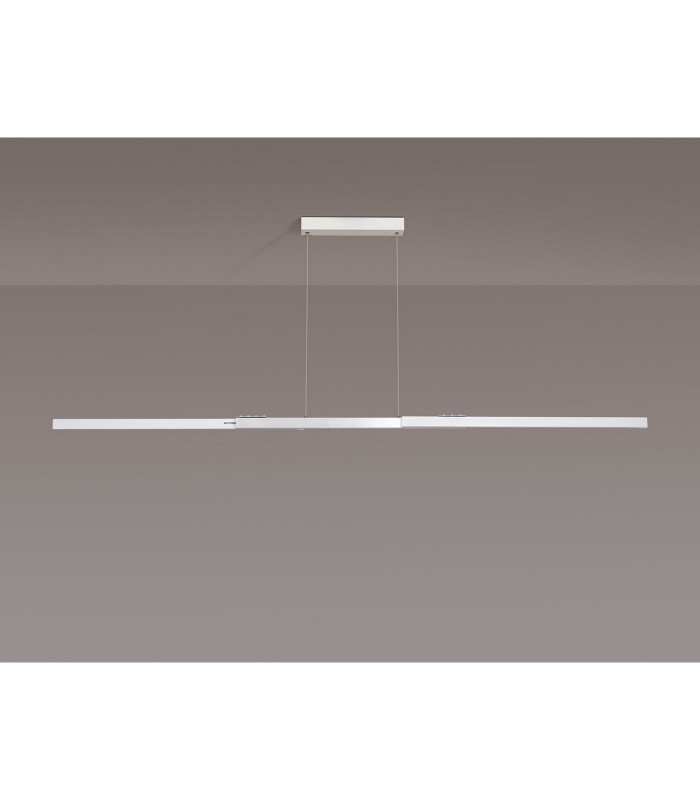 Madison Extendable Linear Pendant  40W LED Remote Control CCT Tuneable White 3000K-6000K 2200lm Sand White/Aluminium -14