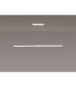 Madison Extendable Linear Pendant  40W LED Remote Control CCT Tuneable White 3000K-6000K 2200lm Sand White/Aluminium -16