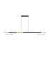 Madison Extendable Linear Pendant  40W LED Remote Control CCT Tuneable White 3000K-6000K 1800lm Satin Black/Gold -4