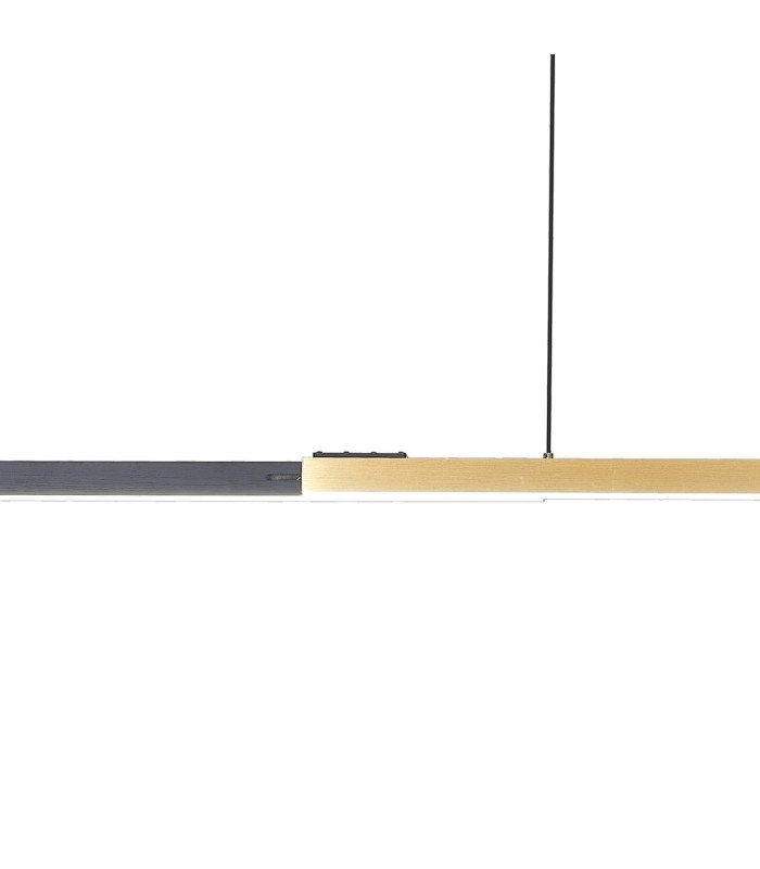 Madison Extendable Linear Pendant  40W LED Remote Control CCT Tuneable White 3000K-6000K 1800lm Satin Black/Gold -7