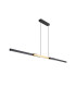 Madison Extendable Linear Pendant  40W LED Remote Control CCT Tuneable White 3000K-6000K 1800lm Satin Black/Gold -11
