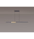 Madison Extendable Linear Pendant  40W LED Remote Control CCT Tuneable White 3000K-6000K 1800lm Satin Black/Gold -15