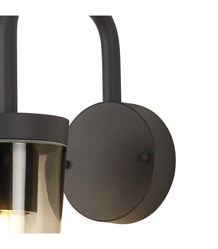 Dayton Wall Lamp 1 x E27 Anthracite/Smoked IP54 -6