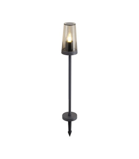 Dayton Post Lamp 1 x E27 Anthracite/Smoked IP54 -1
