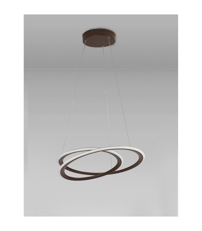 Constantia 51.5cm Pendant 1 x 40W LED 3000K 2000lm 3 Step Dimming Brown Oxide -8