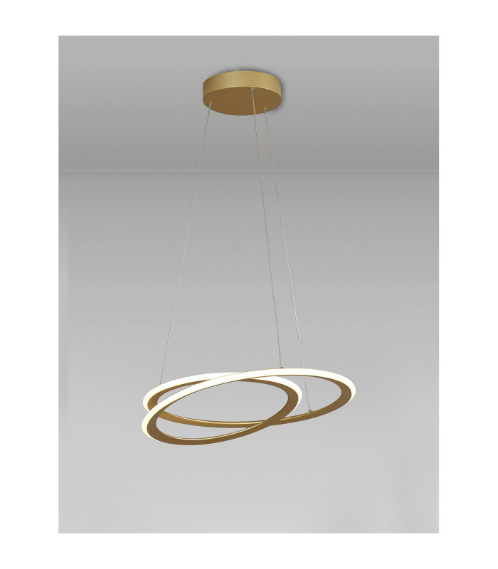Constantia 51.5cm Pendant 1 x 40W LED 3000K 2000lm 3 Step Dimming Sand Gold -3
