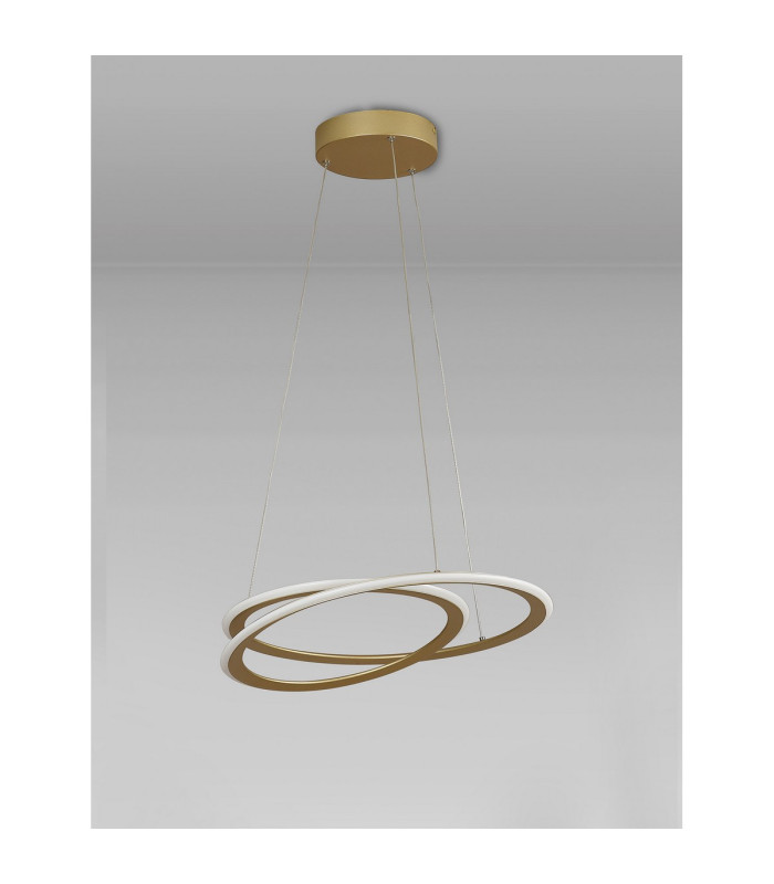 Constantia 51.5cm Pendant 1 x 40W LED 3000K 2000lm 3 Step Dimming Sand Gold -9