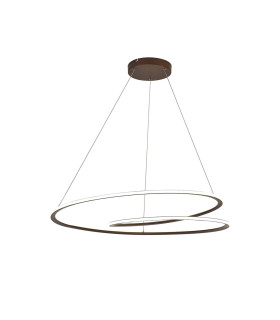 Constantia 97cm Twist Pendant 1 x 60W LED 2700-6000K 2400lm Tuneable Remote Control Brown Oxide -1