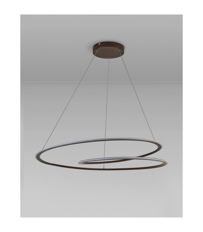 Constantia 97cm Twist Pendant 1 x 60W LED 2700-6000K 2400lm Tuneable Remote Control Brown Oxide -8