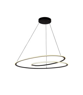 Constantia 97cm Twist Pendant 1 x 60W LED 2700-6000K 2400lm Tuneable Remote Control Sand Black -1