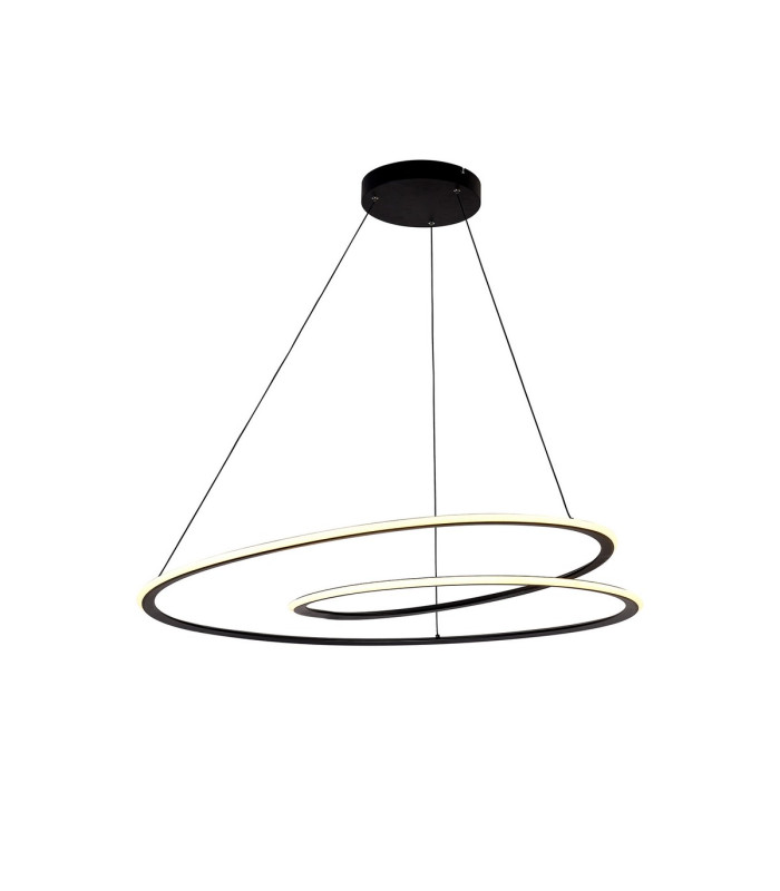 Constantia 97cm Twist Pendant 1 x 60W LED 2700-6000K 2400lm Tuneable Remote Control Sand Black -1