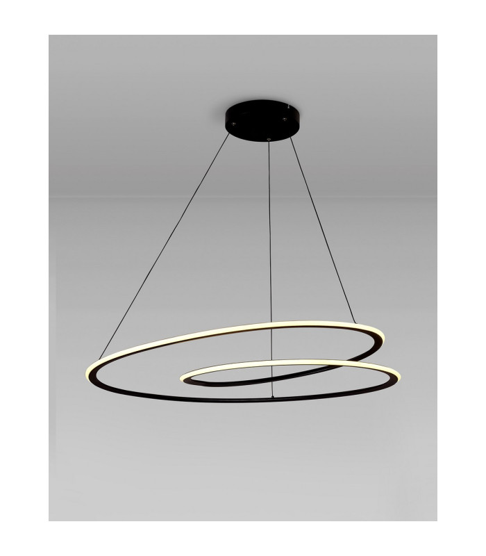 Constantia 97cm Twist Pendant 1 x 60W LED 2700-6000K 2400lm Tuneable Remote Control Sand Black -3