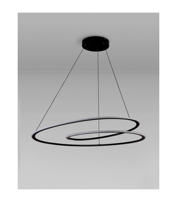 Constantia 97cm Twist Pendant 1 x 60W LED 2700-6000K 2400lm Tuneable Remote Control Sand Black -9