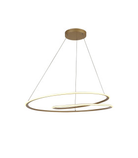 Constantia 97cm Twist Pendant 1 x 60W LED 2700-6000K 2400lm Tuneable Remote Control Sand Gold -1