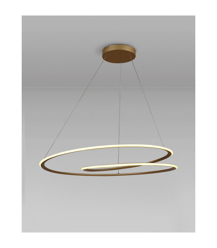Constantia 97cm Twist Pendant 1 x 60W LED 2700-6000K 2400lm Tuneable Remote Control Sand Gold -3