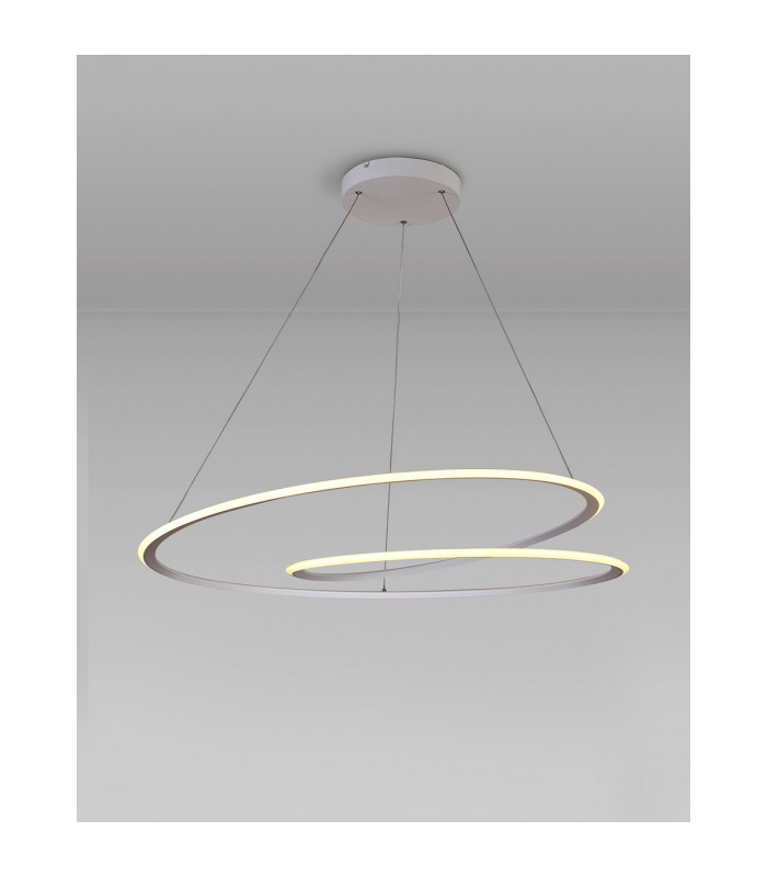 Constantia 97cm Twist Pendant 1 x 60W LED 2700-6000K 2400lm Tuneable Remote Control Sand White -3