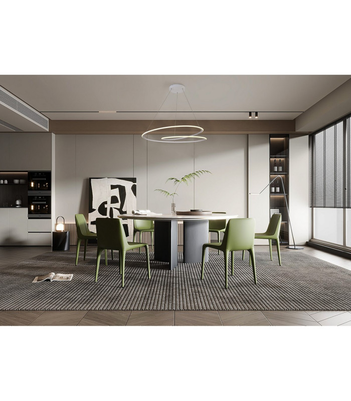 Constantia 97cm Twist Pendant 1 x 60W LED 2700-6000K 2400lm Tuneable Remote Control Sand White -4