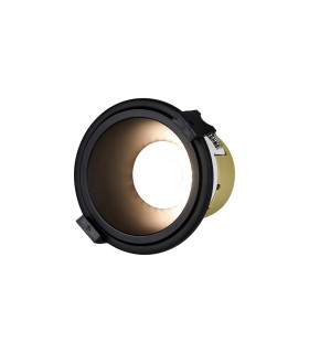 Montauk 5/8W Triac Dimmable 4CCT LED Fire Rated Downlight Black Inner Cut Out: 70mm 800lm 60° Deg IP65 -1