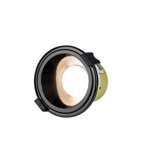 Montauk 5/8W Triac Dimmable 4CCT LED Fire Rated Downlight Black Chrome Inner IP65 -1