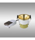 Montauk 5/8W Triac Dimmable 4CCT LED Fire Rated Downlight Gold Inner Cut Out: 70mm 800lm 60° Deg IP65 -12