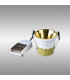 Montauk 5/8W Triac Dimmable 4CCT LED Fire Rated Downlight Gold Inner & White Trim IP65 -12