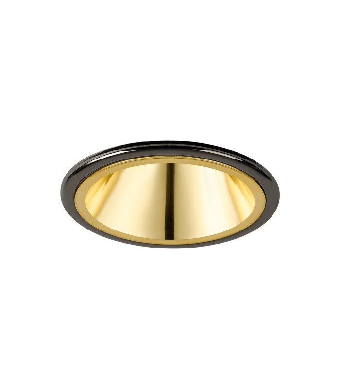 Montauk 5/8W Triac Dimmable 4CCT LED Fire Rated Downlight Gold Inner & Black Chrome Trim IP65 -8