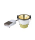 Montauk 5/8W Triac Dimmable 4CCT LED Fire Rated Downlight Gold Inner & Black Chrome Trim IP65 -9