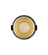 Montauk 5/8W Triac Dimmable 4CCT LED Fire Rated Downlight Gold Inner & Black Chrome Trim IP65 -10