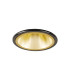 Montauk 5/8W Triac Dimmable 4CCT LED Fire Rated Downlight Gold Inner & Black Chrome Trim IP65 -11