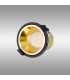 Montauk 5/8W Triac Dimmable 4CCT LED Fire Rated Downlight Gold Inner & Black Chrome Trim IP65 -12