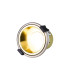 Montauk 5/8W Triac Dimmable 4CCT LED Fire Rated Downlight Gold Inner & Satin Nickel Trim IP65 -1