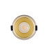 Montauk 5/8W Triac Dimmable 4CCT LED Fire Rated Downlight Gold Inner & Satin Nickel Trim IP65 -9