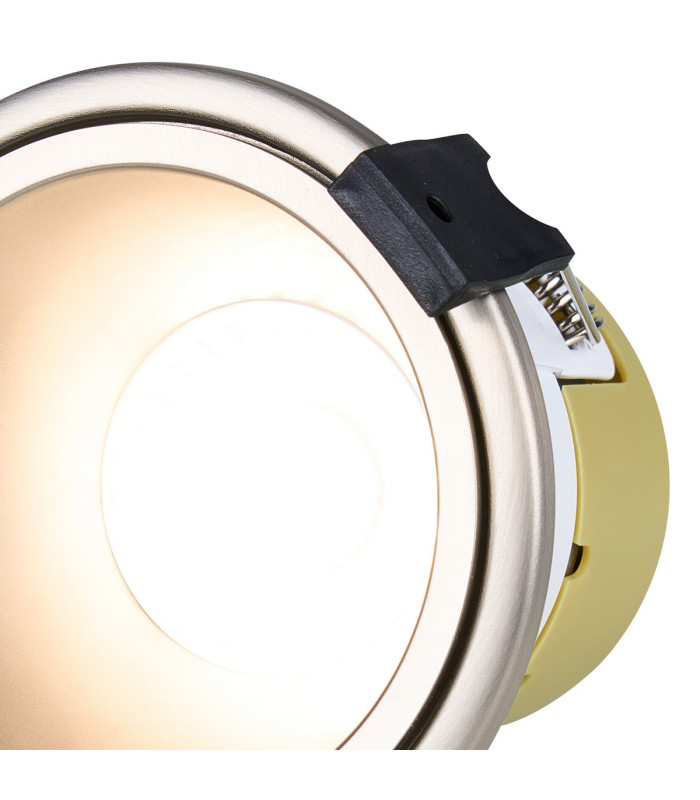 Montauk 5/8W Triac Dimmable 4CCT LED Fire Rated Downlight Satin Nickel Inner IP65 -6