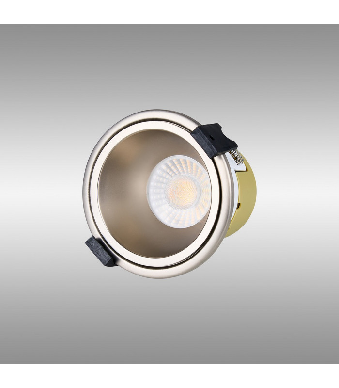 Montauk 5/8W Triac Dimmable 4CCT LED Fire Rated Downlight Satin Nickel Inner IP65 -11