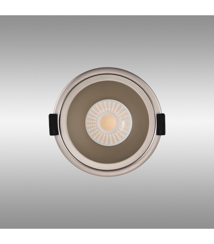 Montauk 5/8W Triac Dimmable 4CCT LED Fire Rated Downlight Satin Nickel Inner IP65 -13