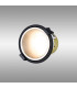Montauk 5/8W Triac Dimmable 4CCT LED Fire Rated Downlight Satin Nickel Inner & Black Trim