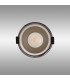 Montauk 5/8W Triac Dimmable 4CCT LED Fire Rated Downlight Satin Nickel Inner & Black Chrome Trim