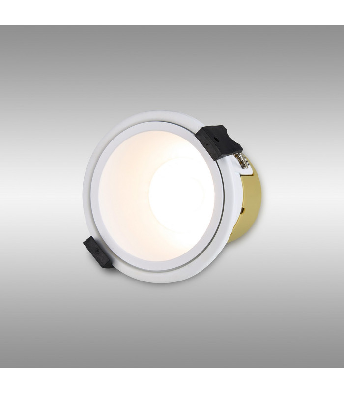 Montauk 5/8W Triac Dimmable 4CCT LED Fire Rated Downlight White Inner Cut Out: 70mm 800lm 60° Deg IP65 -3