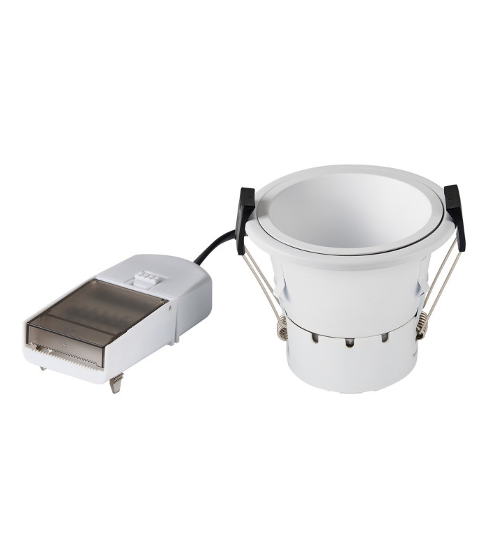 Montauk 5/8W Triac Dimmable 4CCT LED Fire Rated Downlight White Inner Cut Out: 70mm 800lm 60° Deg IP65 -9