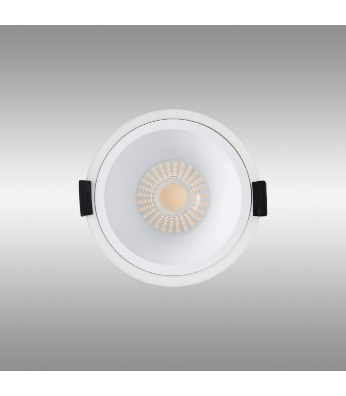 Montauk 5/8W Triac Dimmable 4CCT LED Fire Rated Downlight White Inner Cut Out: 70mm 800lm 60° Deg IP65 -16